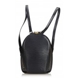 Louis Vuitton Vintage - Epi Mabillon Bag - Nero - Zaino in Pelle Epi e Pelle - Alta Qualità Luxury