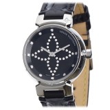 Louis Vuitton Vintage - Diamond Tambour Forever - Silver Black - LV Watch - Luxury High Quality