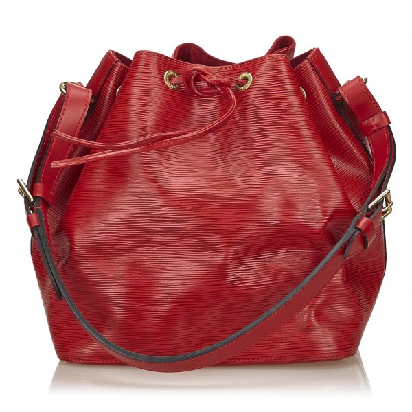 Louis Vuitton Vintage - Epi Petit Noe Bag - Rosso - Borsa in Pelle Epi e Pelle - Alta Qualità Luxury