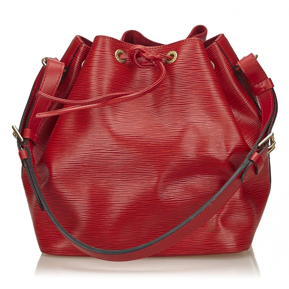 Louis Vuitton Vintage - Epi Petit Noe Bag - Red - Leather and Epi Leather Handbag - Luxury High ...