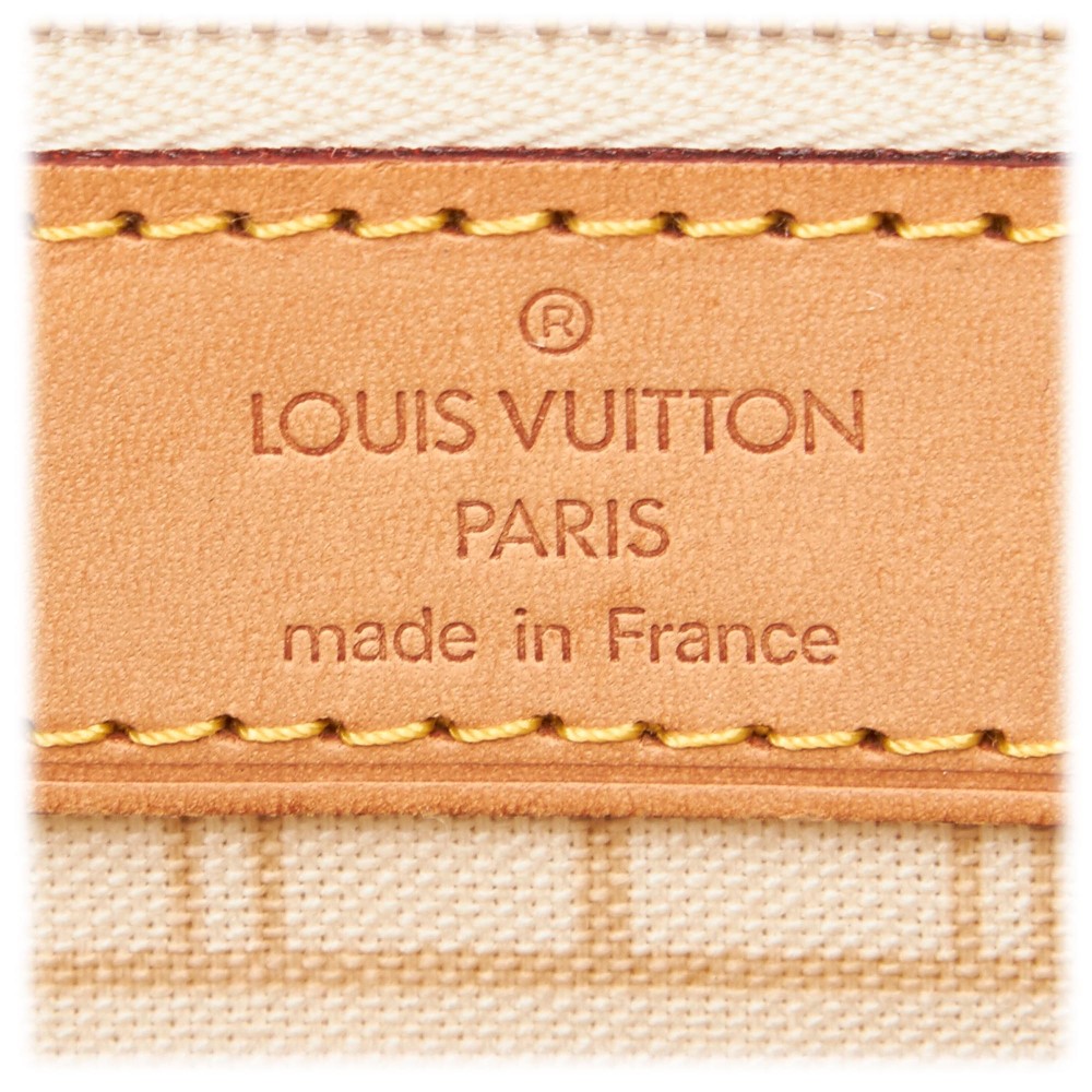 Louis Vuitton Vintage - Damier Azure Neverfull PM Bag - White Ivory Blue -  Damier Canvas Leather Handbag - Luxury High Quality - Avvenice