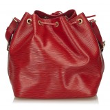 Louis Vuitton Vintage - Epi Petit Noe Bag - Rosso - Borsa in Pelle Epi e Pelle - Alta Qualità Luxury