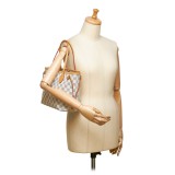 Louis Vuitton Vintage - Damier Azure Neverfull PM Bag - Bianco Avorio Blu - Borsa in Pelle e Tela Damier - Alta Qualità Luxury
