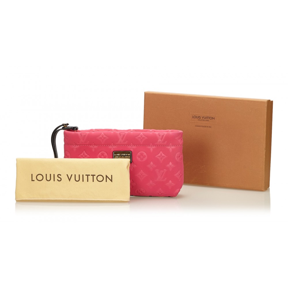 Louis Vuitton Vintage - Monogram Embossed Scuba Clutch Bag - Pink - Canvas  Handbag - Luxury High Quality - Avvenice