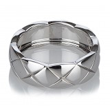 Chanel Vintage - Matelasse Ring - White Gold - Gold Ring Chanel - Luxury High Quality