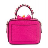 Dolce & Gabbana Vintage - Embellished Leather Box Satchel Bag - Pink - Leather and Calf Handbag - Luxury High Quality