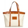 Dolce & Gabbana Vintage - Canvas Tote Bag - Bianco Arancione - Borsa in Pelle e Tessuto - Alta Qualità Luxury