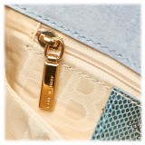 Dolce & Gabbana Vintage - Satin Python Chain Crossbody Bag - Verde Oro - Borsa in Pelle e Tessuto - Alta Qualità Luxury