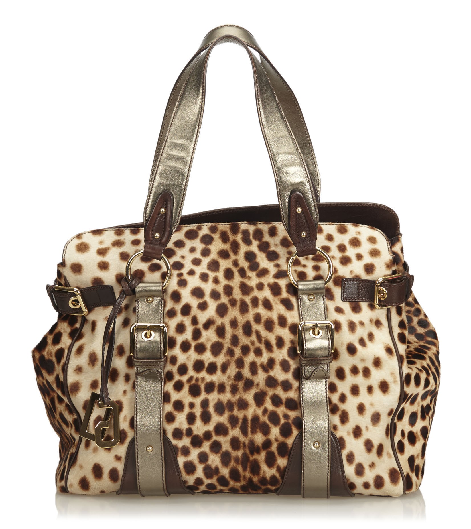 Dolce & Gabbana Vintage - Leopard Printed Ponyhair Tote Bag - Brown Beige -  Leather Handbag - Luxury High Quality - Avvenice
