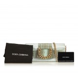 Dolce & Gabbana Vintage - Satin Python Chain Crossbody Bag - Green Gold - Leather and Canvas Handbag - Luxury High Quality