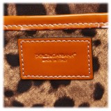 Dolce & Gabbana Vintage - Canvas Tote Bag - White Orange - Leather and Canvas Handbag - Luxury High Quality