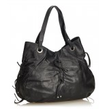 Dolce & Gabbana Vintage - Leather Tote Bag - Black - Leather Handbag - Luxury High Quality