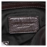 Dolce & Gabbana Vintage - Leather Handbag - Black - Leather Handbag - Luxury High Quality