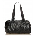 Chanel Vintage - Coated Canvas Sport Line Shoulder Bag - Black - Leather and Canvas Handbag - Luxury High Quality