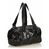 Chanel Vintage - Coated Canvas Sport Line Shoulder Bag - Nero - Borsa in Pelle e Tessuto - Alta Qualità Luxury