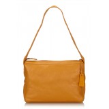 Chanel Vintage - Leather Shoulder Bag - Orange - Leather Handbag - Luxury High Quality