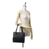 Chanel Vintage - Quilted Matalesse Leather Handbag - Black - Caviar Leather Handbag - Luxury High Quality