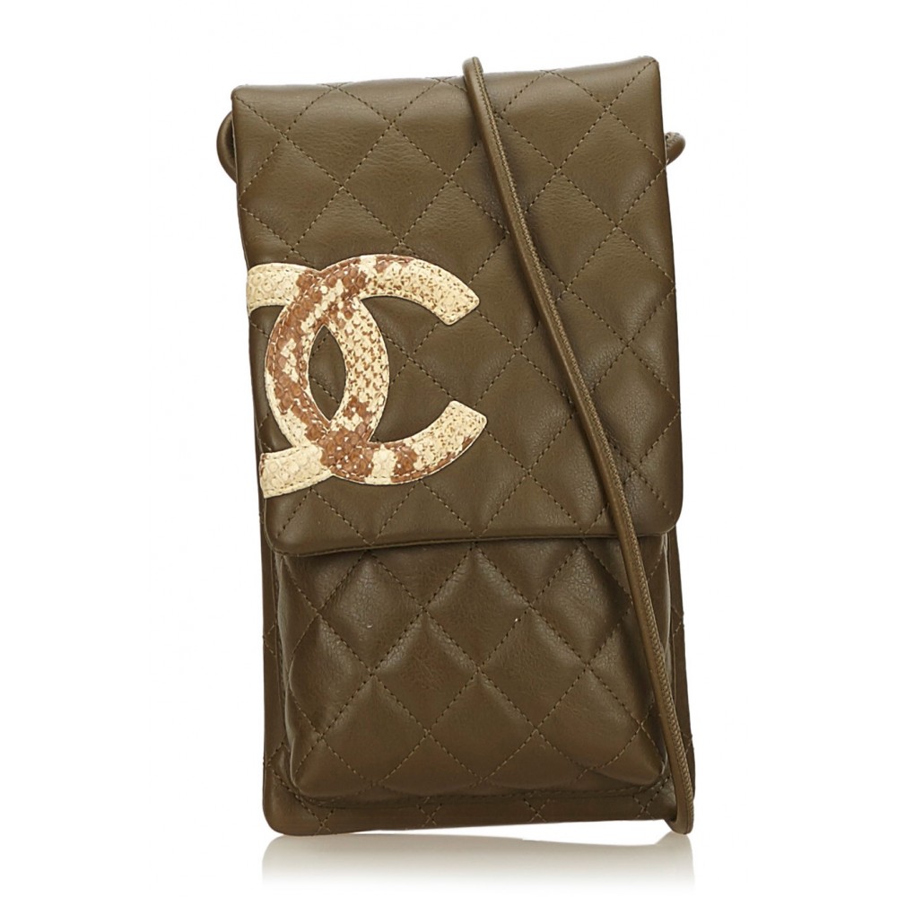 Chanel Vintage - Cambon Ligne Crossbody Bag - Brown - Leather