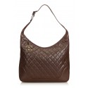 Chanel Vintage - Quilted Caviar Leather Shoulder Bag - Brown - Caviar Leather Handbag - Luxury High Quality