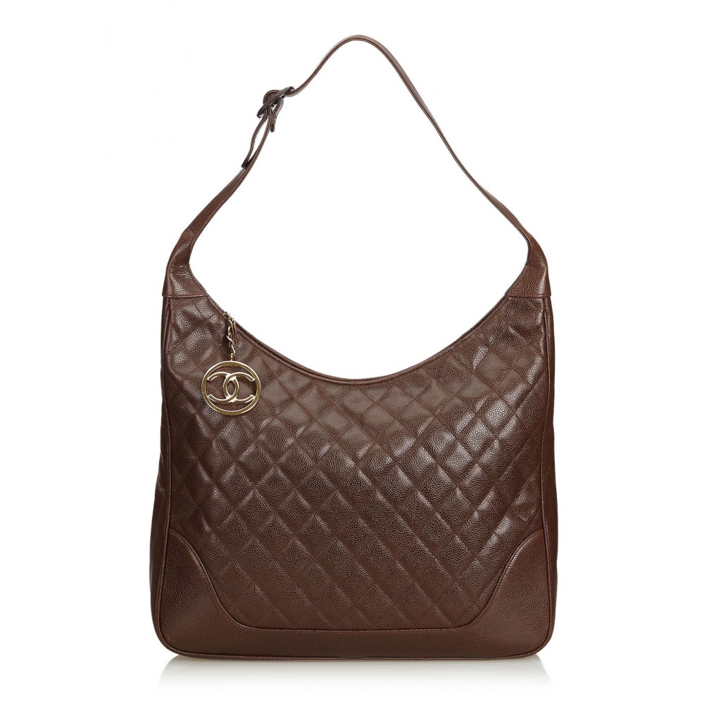Chanel Vintage - Quilted Caviar Leather Shoulder Bag - Brown - Caviar Leather  Handbag - Luxury High Quality - Avvenice
