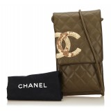 Chanel Vintage - Cambon Ligne Crossbody Bag - Brown - Leather Handbag - Luxury High Quality