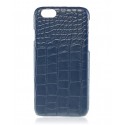 2 ME Style - Cover Croco  Blu - iPhone 6/6S