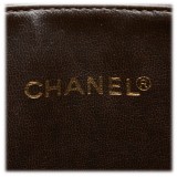 Chanel Vintage - Quilted Caviar Leather Shoulder Bag - Marrone - Borsa in Pelle Caviar - Alta Qualità Luxury