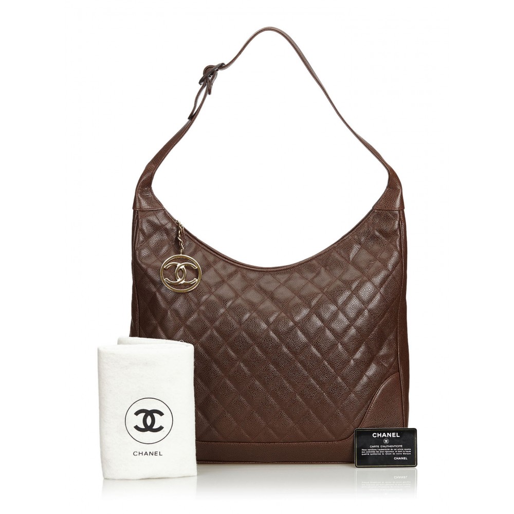Chanel Vintage - Quilted Caviar Leather Shoulder Bag - Brown - Caviar  Leather Handbag - Luxury High Quality - Avvenice