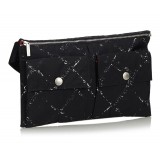 Chanel Vintage - Old Travel Line Belt Bag - Black - Canvas Handbag - Luxury High Quality