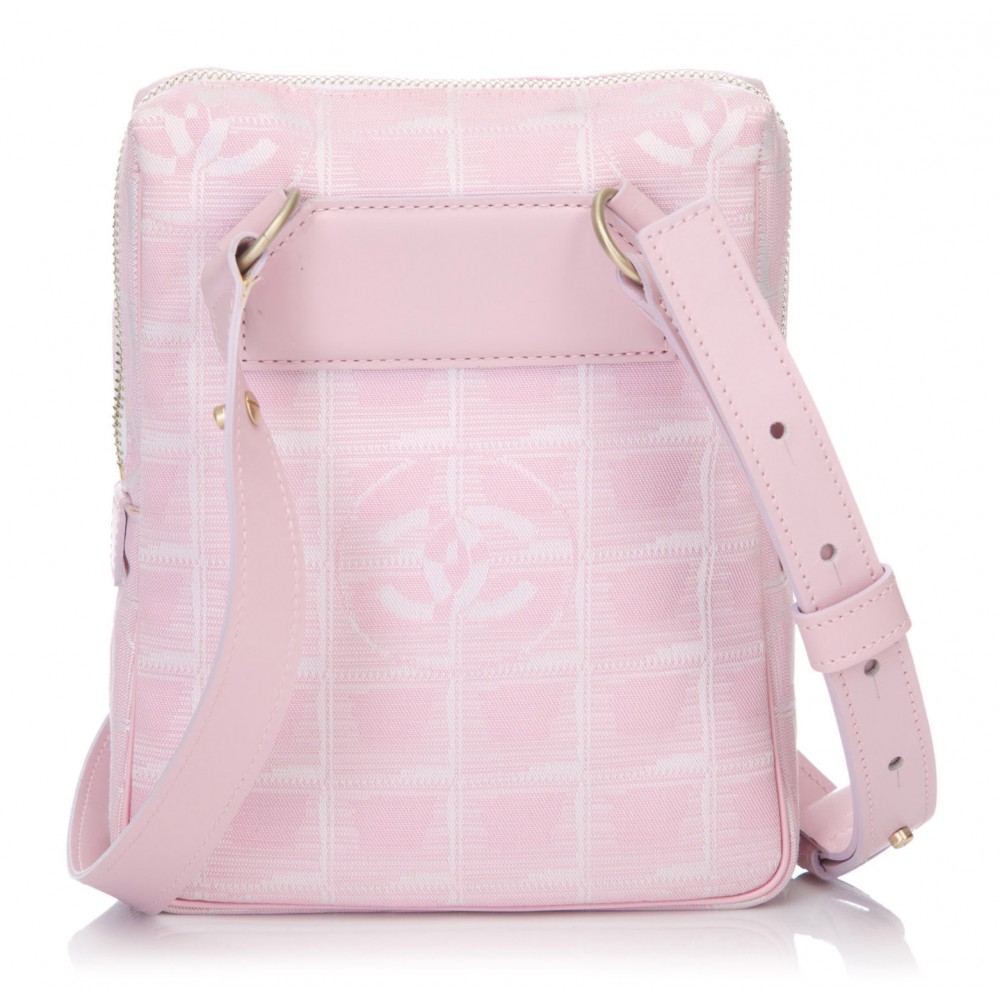 Chanel Vintage - New Travel Line Shoulder Bag - Pink - Canvas