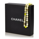 Chanel Vintage - Faux Pearl Necklace - Yellow White - Pearl Necklace Chanel - Luxury High Quality