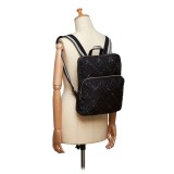 Chanel Vintage - Old Travel Line Backpack - Black - Canvas Backpack - Luxury High Quality