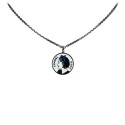 Chanel Vintage - Round Pendant Necklace - Silver - Necklace Chanel - Luxury High Quality