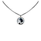 Chanel Vintage - Round Pendant Necklace - Silver - Necklace Chanel - Luxury High Quality