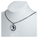 Chanel Vintage - Round Pendant Necklace - Argento - Collana Chanel - Alta Qualità Luxury