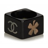 Chanel Vintage - CC Ring - Black White - Chanel Ring - Luxury High Quality