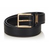 Chanel Vintage - Leather Belt - Black Gold - Chanel Leather Belt - Luxury High Quality