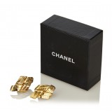 Chanel Vintage - Gold Toned Clip On Earrings - Oro - Orecchini Chanel - Alta Qualità Luxury