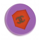 Chanel Vintage - CC Colorblock Brooch - Purple Red - Brooch Chanel - Luxury High Quality
