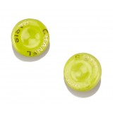 Chanel Vintage - Round Clip On Earrings - Green - Ceramic Chanel Earrings - Luxury High Quality
