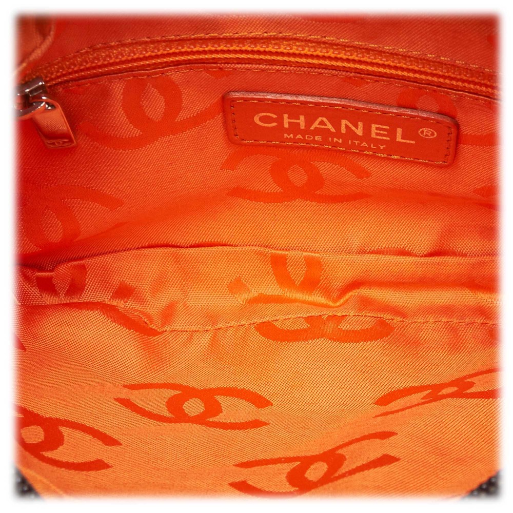 Chanel Classic Cotton Club Cambon Ligne Line Pochette Cc Logo