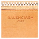 Balenciaga Vintage - Bistrot Panier Tote Bag - Marrone Beige - Borsa in Pelle e Paglia - Alta Qualità Luxury