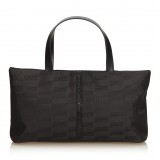 Balenciaga Vintage - Nylon Tote Bag - Black - Leather and Canvas Handbag - Luxury High Quality
