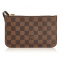 Louis Vuitton Vintage - Damier Ebene Wristlet Bag Pouch - Brown - Damier Canvas and Leather Handbag - Luxury High Quality