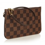 Louis Vuitton Vintage - Damier Ebene Wristlet Bag Pouch - Brown - Damier Canvas and Leather Handbag - Luxury High Quality