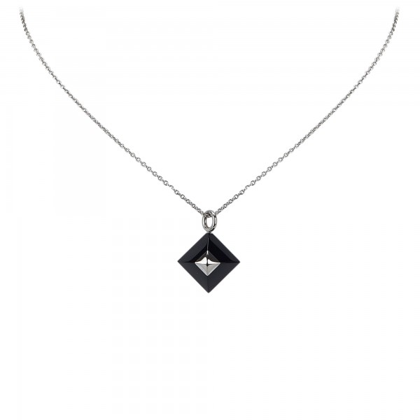 Louis Vuitton Vintage - Lacquer Essential V Necklace - Silver - LV Necklace  - Luxury High Quality - Avvenice