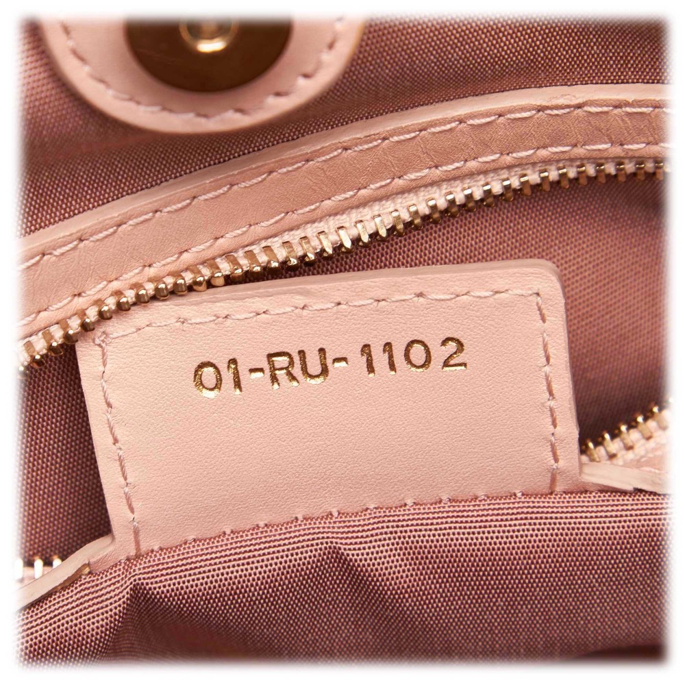 Christian Dior Panarea Shoulder Bag in Pink Canvas – Fancy Lux
