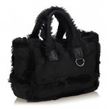 Chanel Vintage - Fur Tote Bag - Black - Fur Handbag - Luxury High Quality