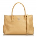 Chanel Vintage - Leather Cerf Tote Bag - Marrone Beige - Borsa in Pelle - Alta Qualità Luxury