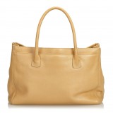 Chanel Vintage - Leather Cerf Tote Bag - Brown Beige - Leather Handbag - Luxury High Quality
